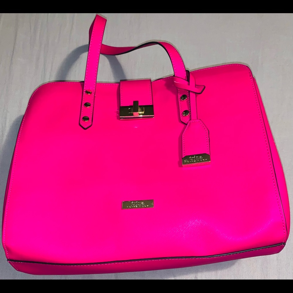 Hot pink Trina tote